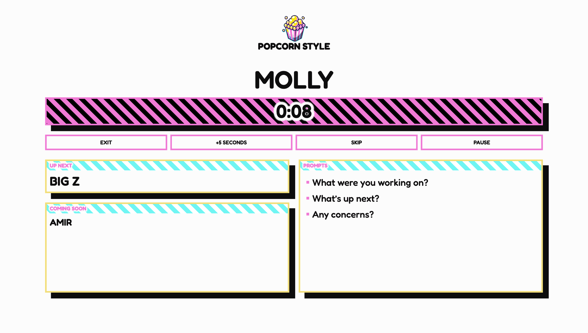 Starting the meeting